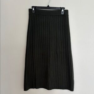 Quince Green Ribbed Skirt